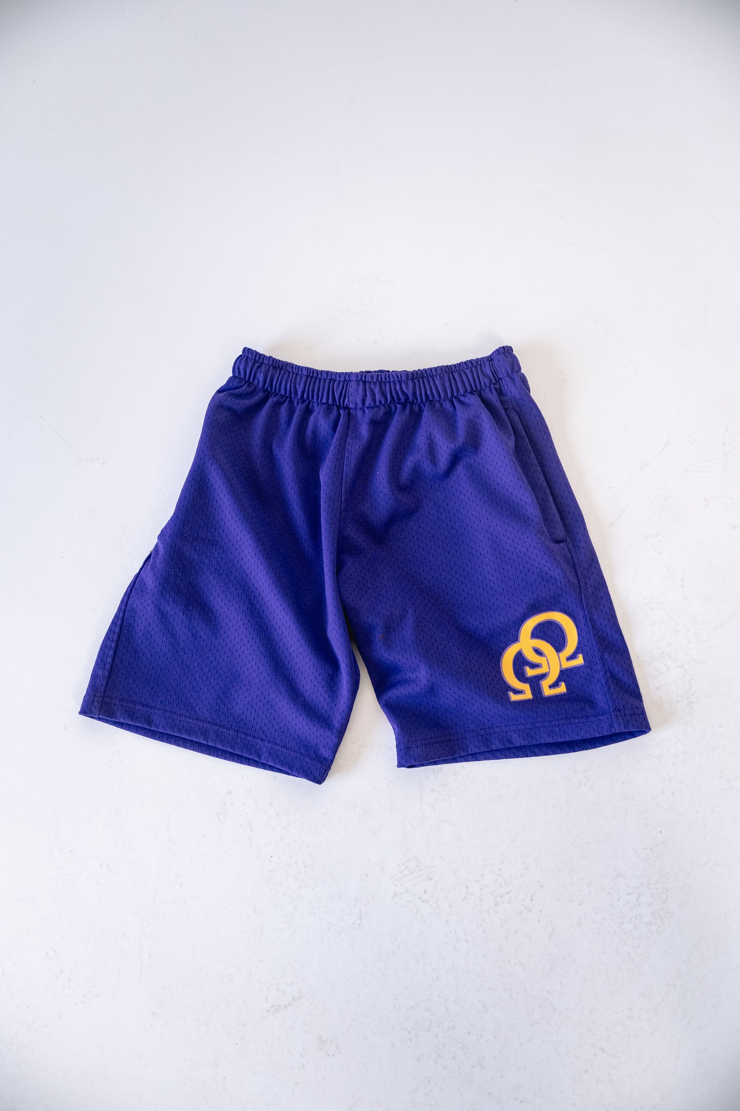 Omega Psi Phi Mesh Purple Shorts