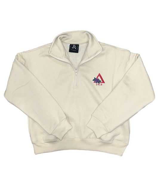 Delta Sigma Theta Half Zip Sweatshirt