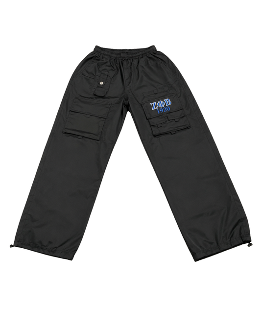 Zeta Phi Beta Cargo Parachute Pants
