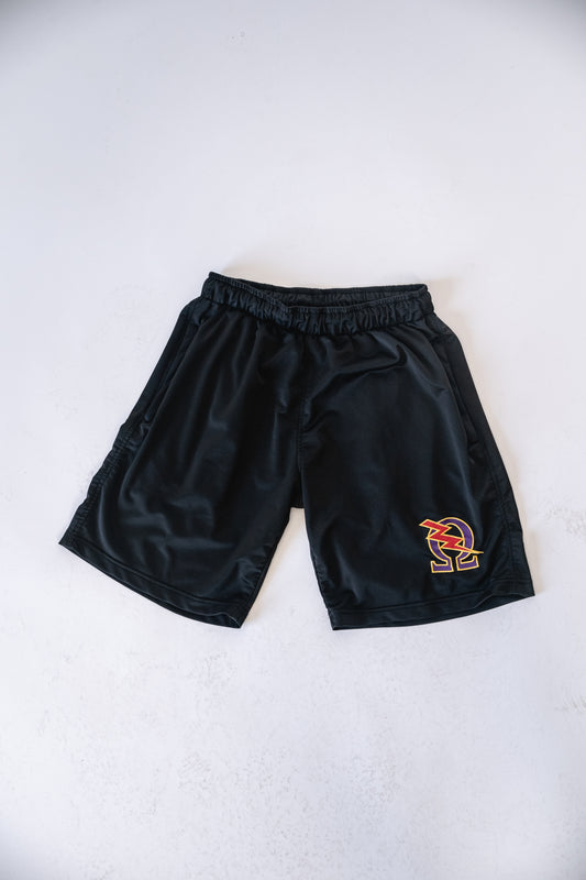 Omega Psi Phi Performance Black Shorts