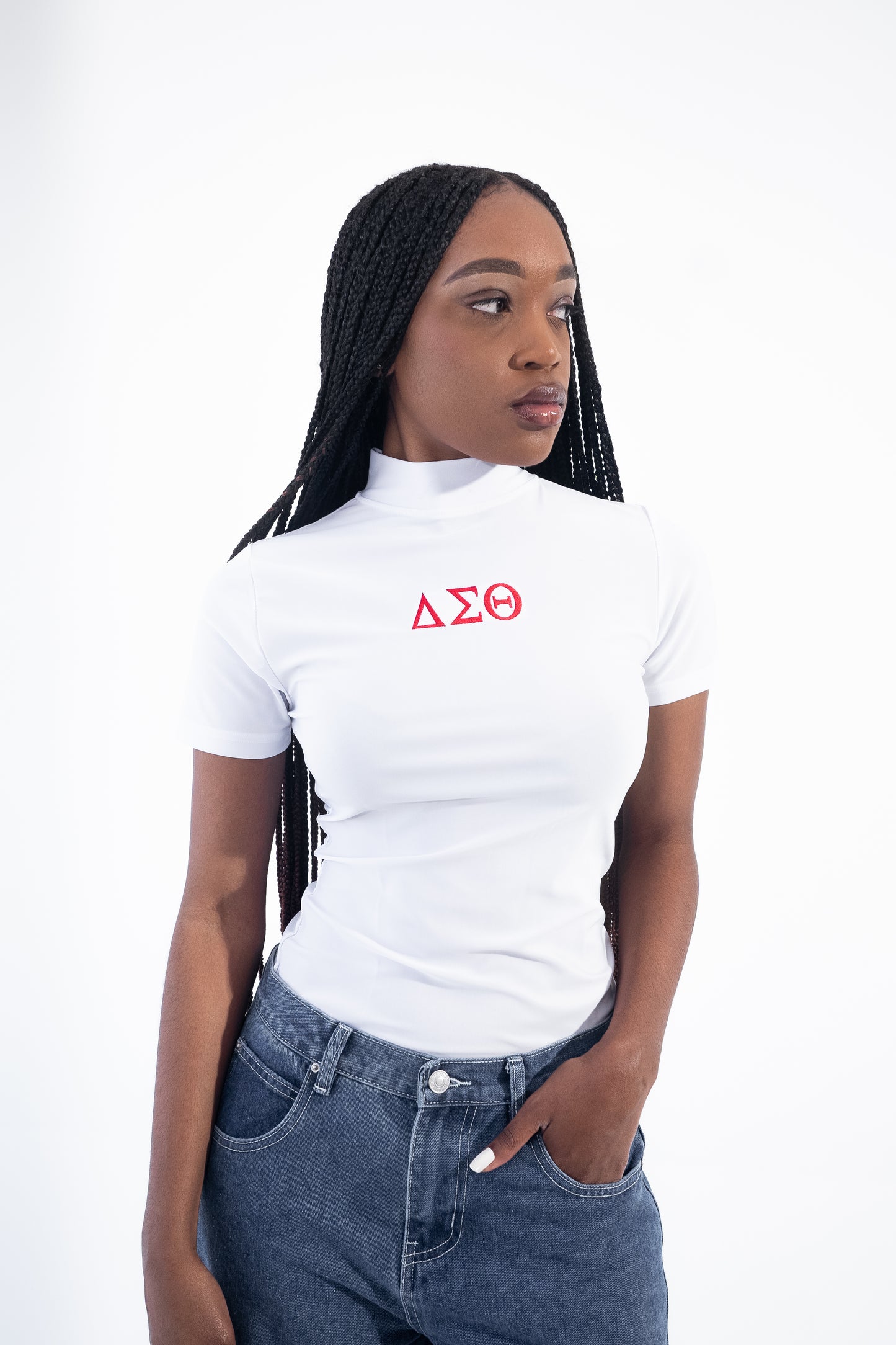 Delta Sigma Theta Mockneck Shirt