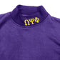Omega Psi Phi Purple Mock Turtleneck