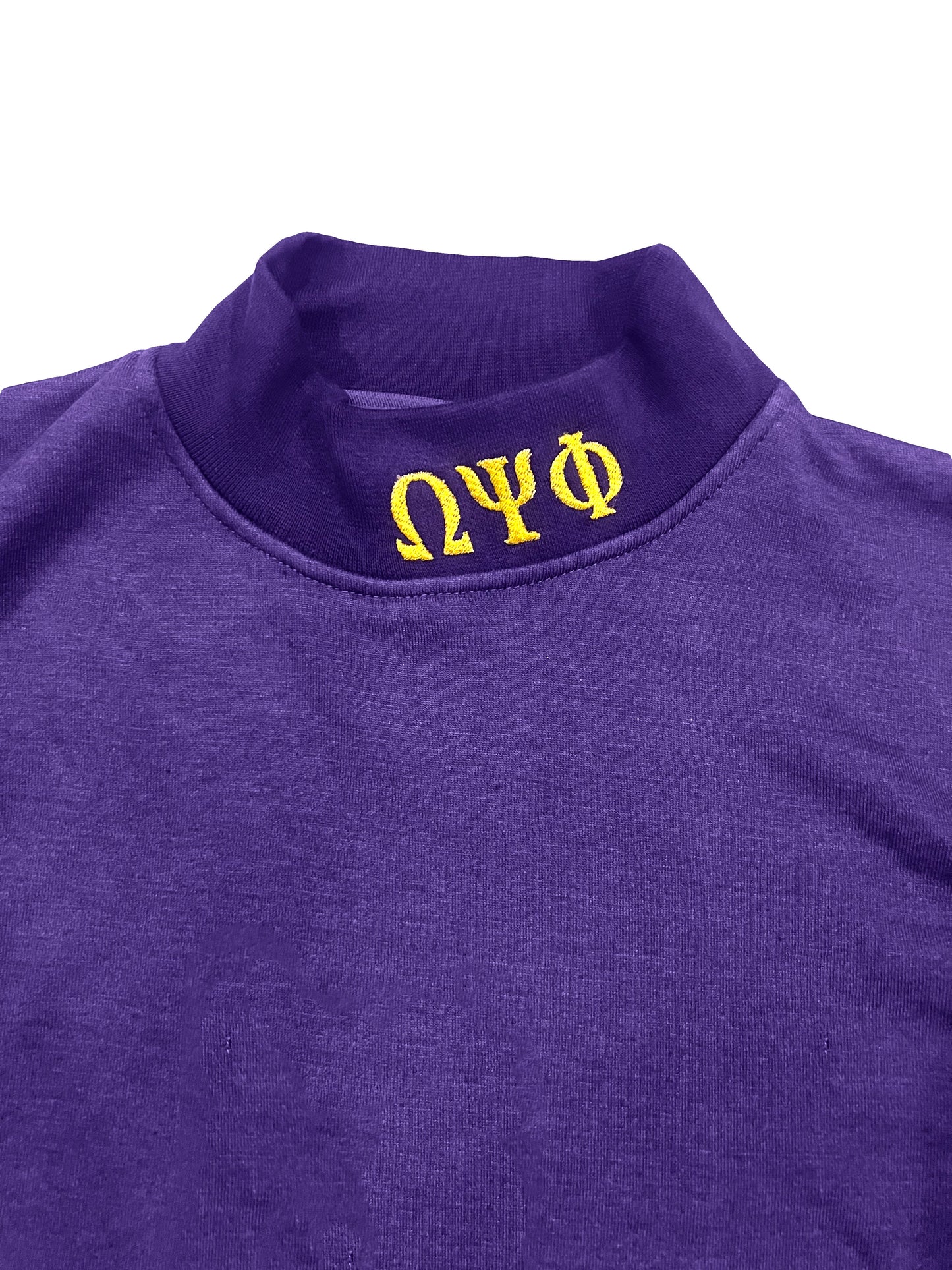 Omega Psi Phi Purple Mock Turtleneck