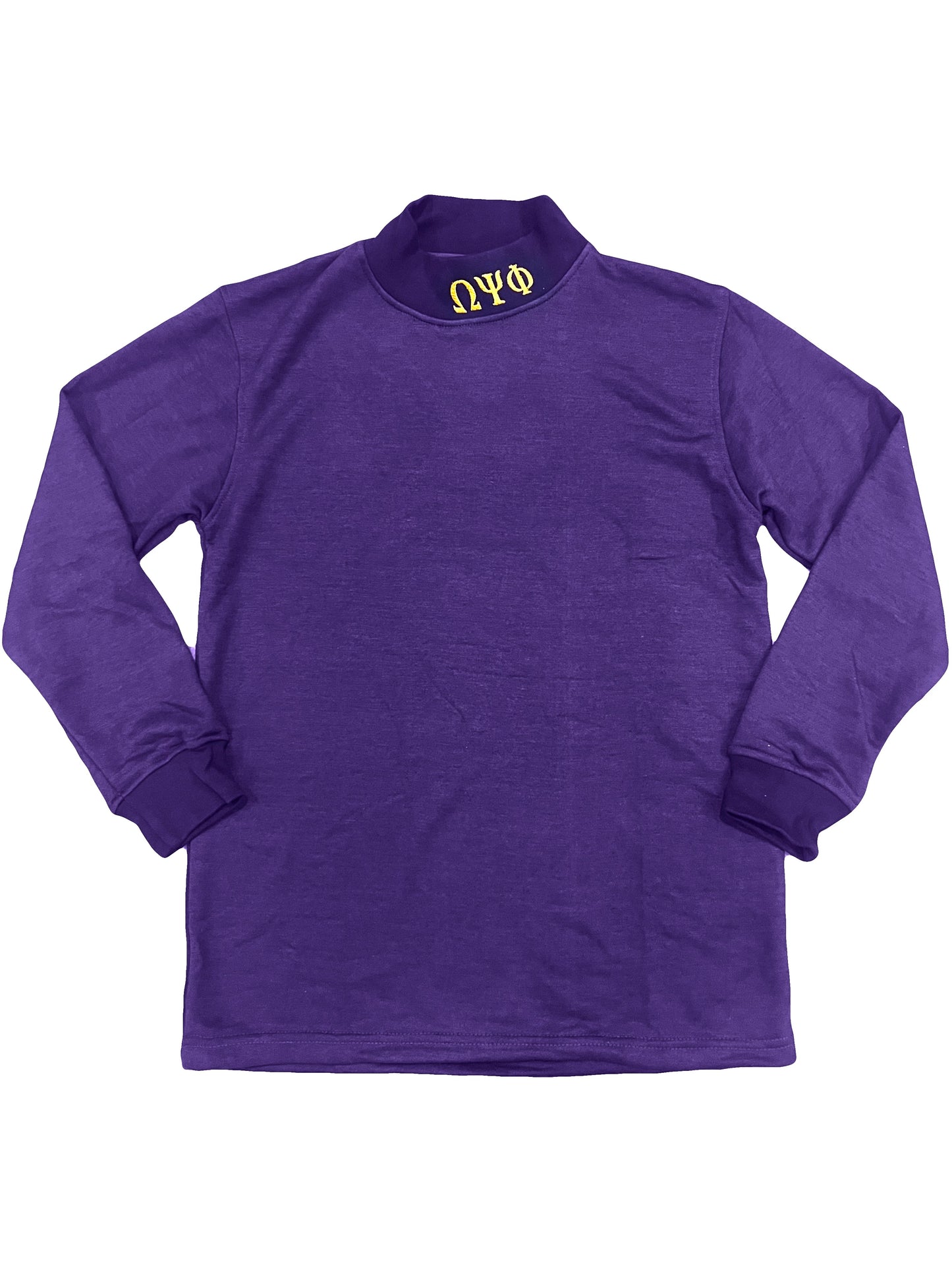 Omega Psi Phi Purple Mock Turtleneck