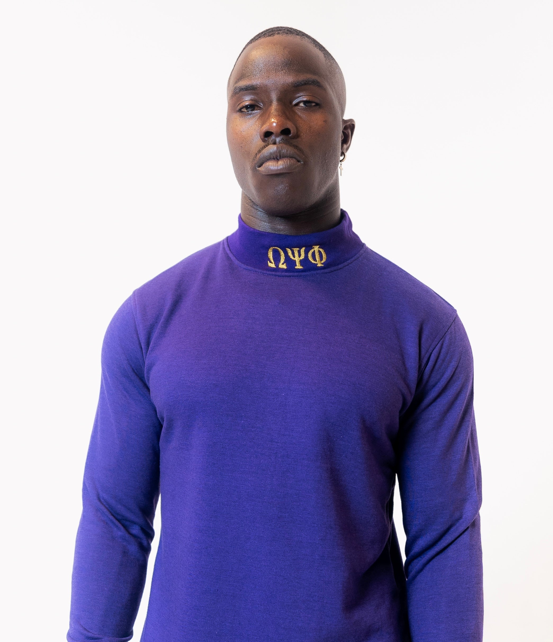 Omega Psi Phi Purple Mock Turtleneck JT Greeks